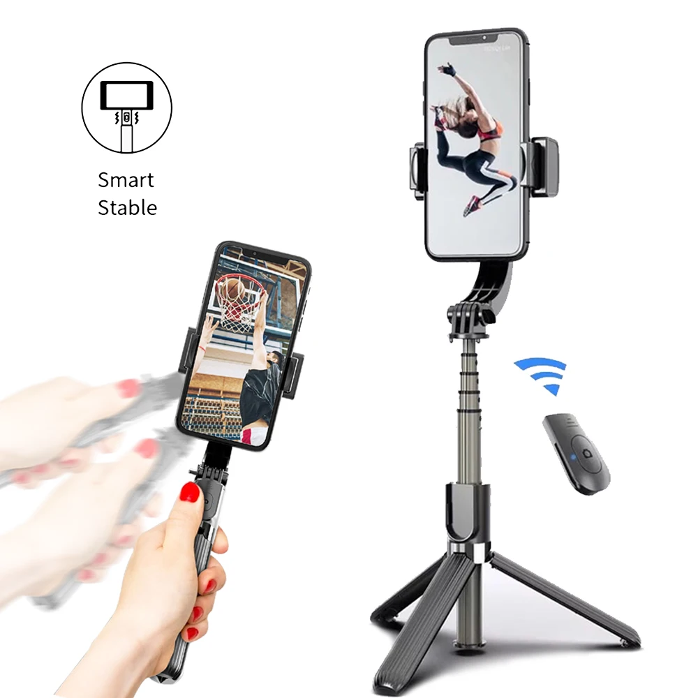 

2021 NEW selfie stick 360 rotation tripod wireless remote control Mobile Phone Camera Handheld Gimbal Stabilizer