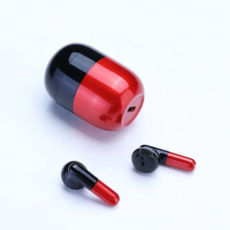 

2021 New Arrival TWS Earbuds Headphone Waterproof Headset Charging Case Wireless TWS Earphone J28, Silver/red/ blue/ gray