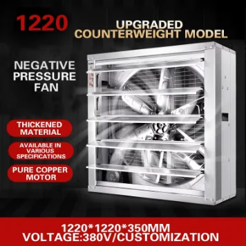 Negative Pressure Exhaust Fan, Wall, Axial, 380V/220V, 1100W - detail 10