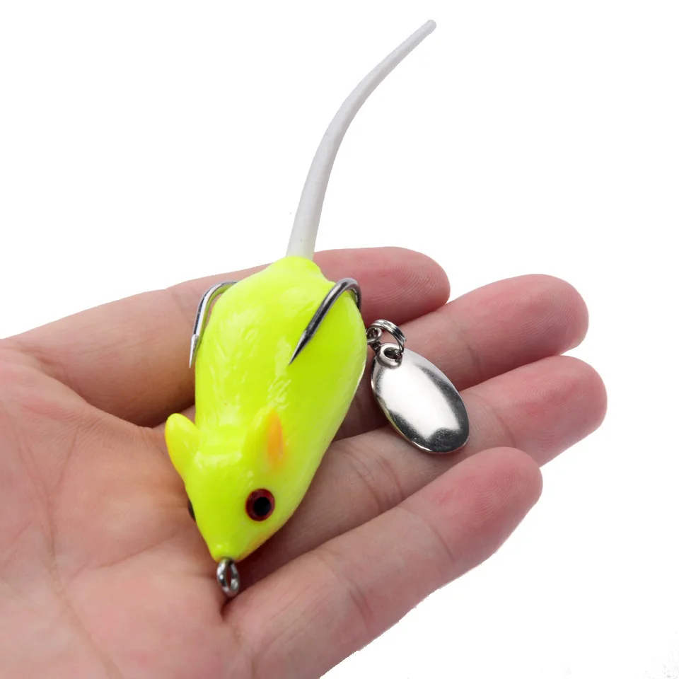 

Fishing Lures Thunder Frog Mouse Soft Bait Lifelike Floating Artificial Wobblers Hook Fish Tackle Pesca  10.5g, 6 colors