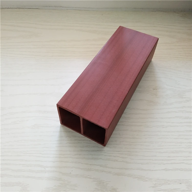 Rectangular Hollow Faux Wood Timber Tube For Partition Wall Decorative