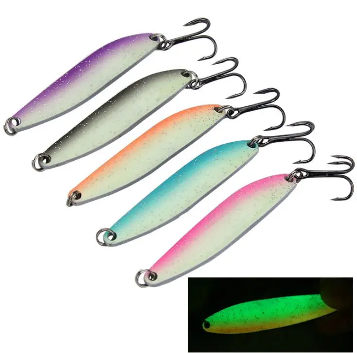 

wholesale Bi-color luminous willow leaf sequins cheap blanks small lead fishing molds troll metal lure, As pictures