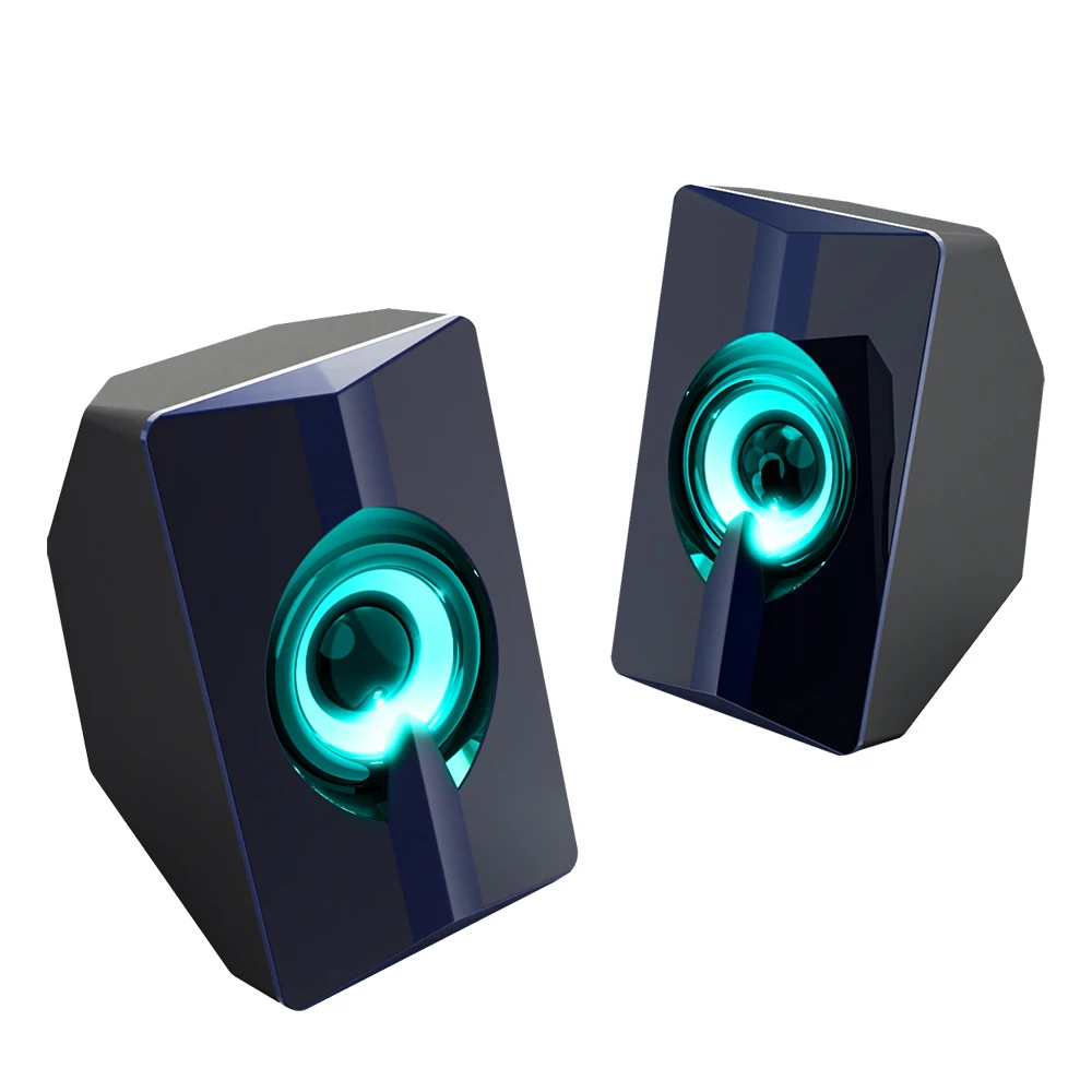 

Amazon Top Seller HD Sound Metal Bass usb gaming led speakers