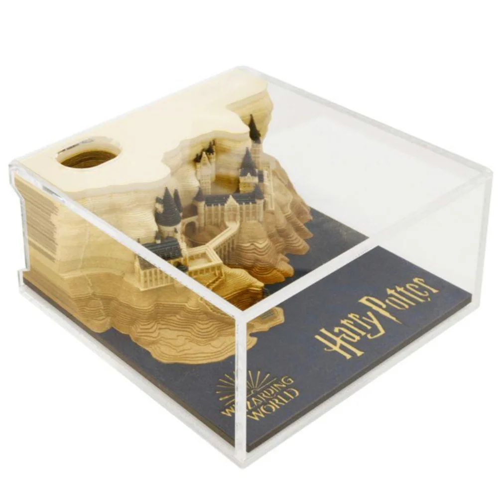2025 Desk Calendar Paper Cut Hollow Out 150 Sheets Note Block Cube Weekly Calendar for New Year Christmas Gifting