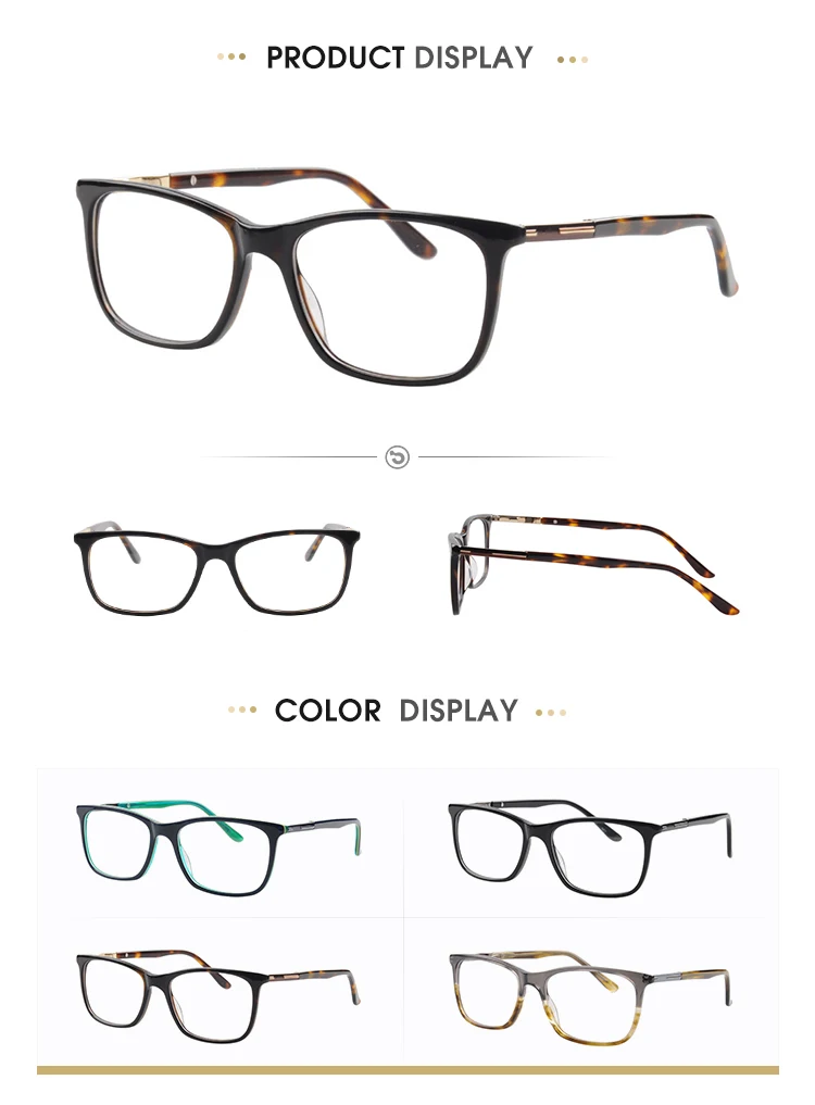 2208 Gentleman Acetate Optical Frames Eyewear Manufacturers In China