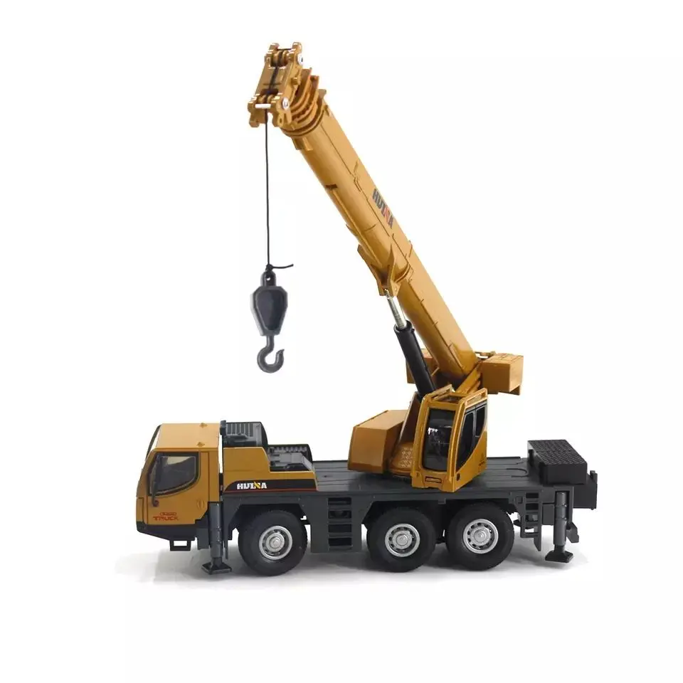 

Hot Selling Huina 1:50 scale 1702 engineering vehicle model construction crane model Puzzle children's crane static model toys