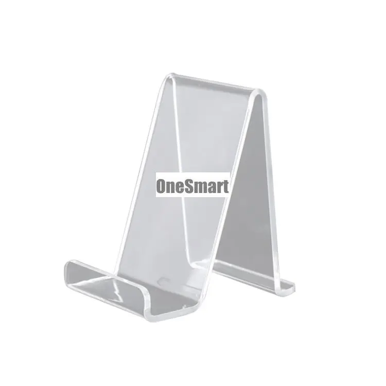 

Cell Phone Accessories 10 PCS Acrylic Transparent Mobile Phone Display Stand Holder for Retail Display