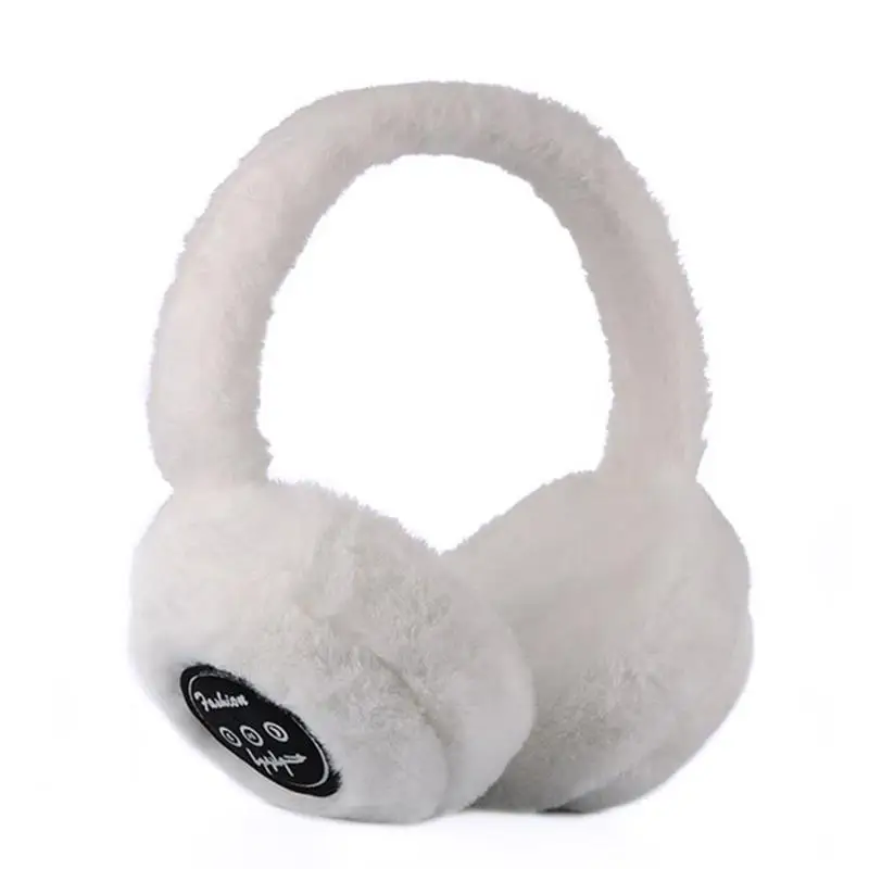 

Plush Warm Earmuffs Wireless Earphones For Ladies And Children Ear-hook Warm Fluffy Earmuffs Winter Headphones