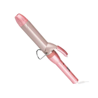 

2021 new style hair curler and straightener 2 in 1 thermostatic hair care pink home salon curling iron