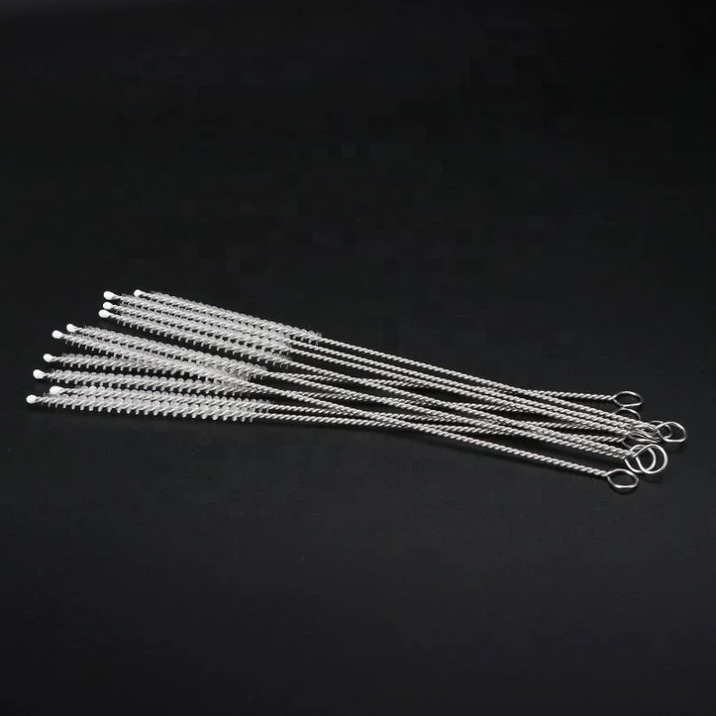 

Wholesale Metal Portable Smoking Pipe Cleaning Brush, White