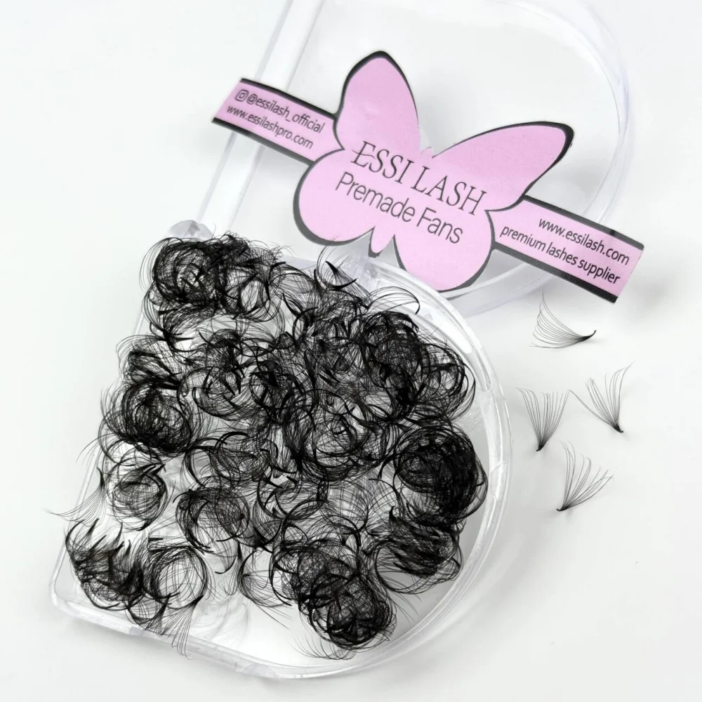 ESSI LASH Handmade 500fans Premade Fans Pointy Base Lashes Loose Pre Made Russian Lashes Extension