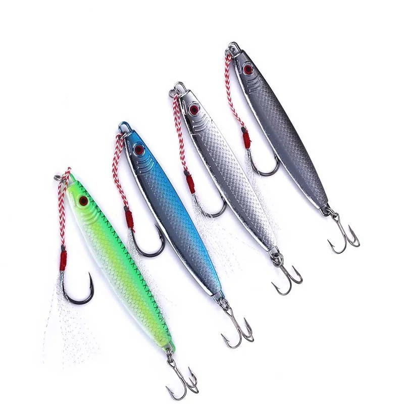 

Professional fishing tackles 9.5cm/42g salt water octopus lead jigging lure knife jig, Various