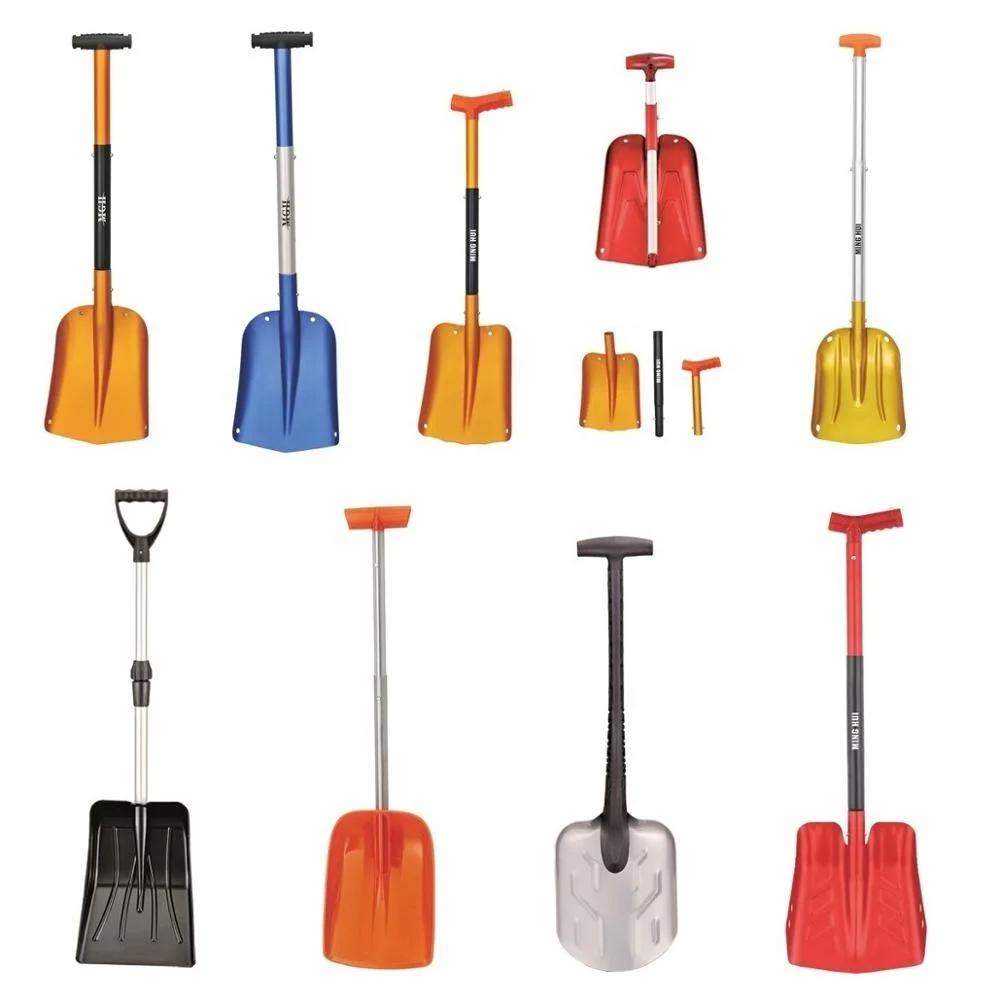 
Manufacture Adjustable anodized aluminum snow shovel for camping outdoor over 15 years 