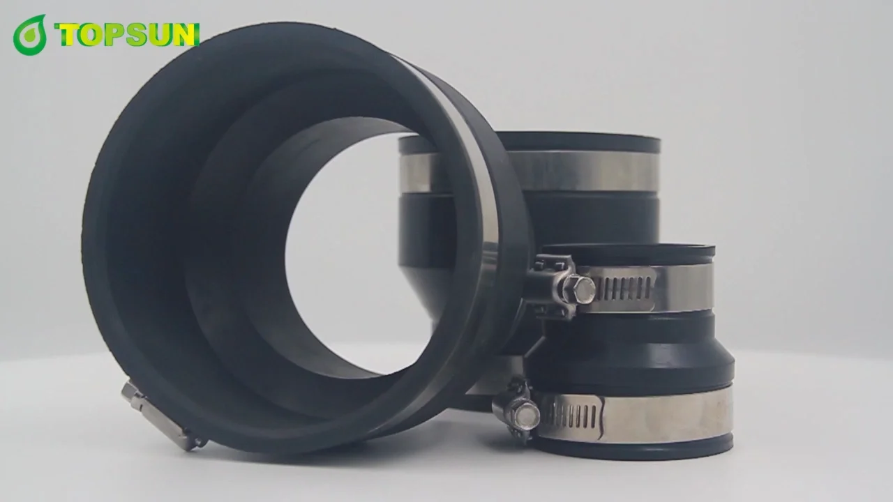 Dn100 Union Type Flexible Rubber Joint Clamp Rubber Expansion Joint Coupling Buy Flexible