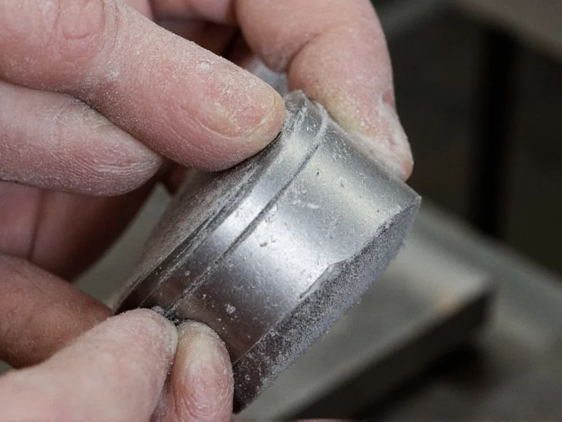 Piston cylinder preparation with proper sanding technique