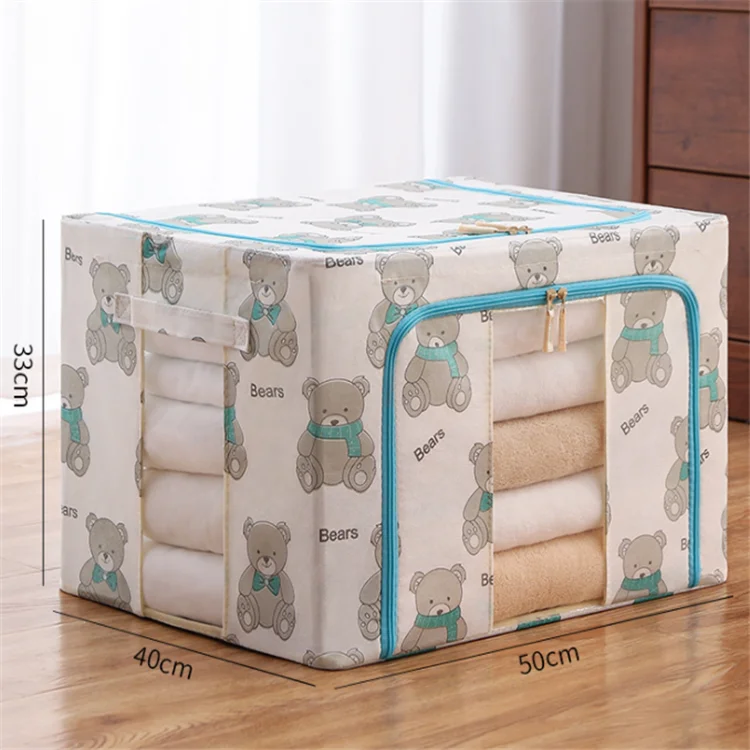 

Organizer with Reinforced Handle Thick Fabric Large Capacity Clothes Storage Bag for Comforters, Customized color