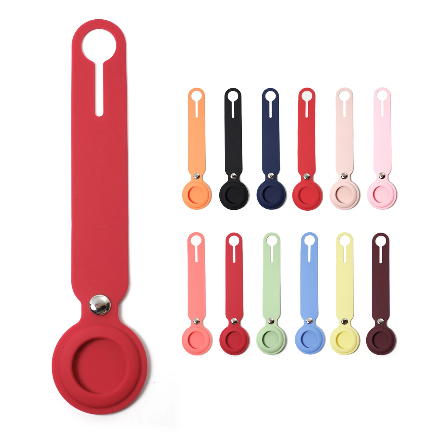 

Factory supplier Tracker Anti-drop Colorful Anti-lost Protective Silicone Holder Case Cover For Airtags Apple, Customized color