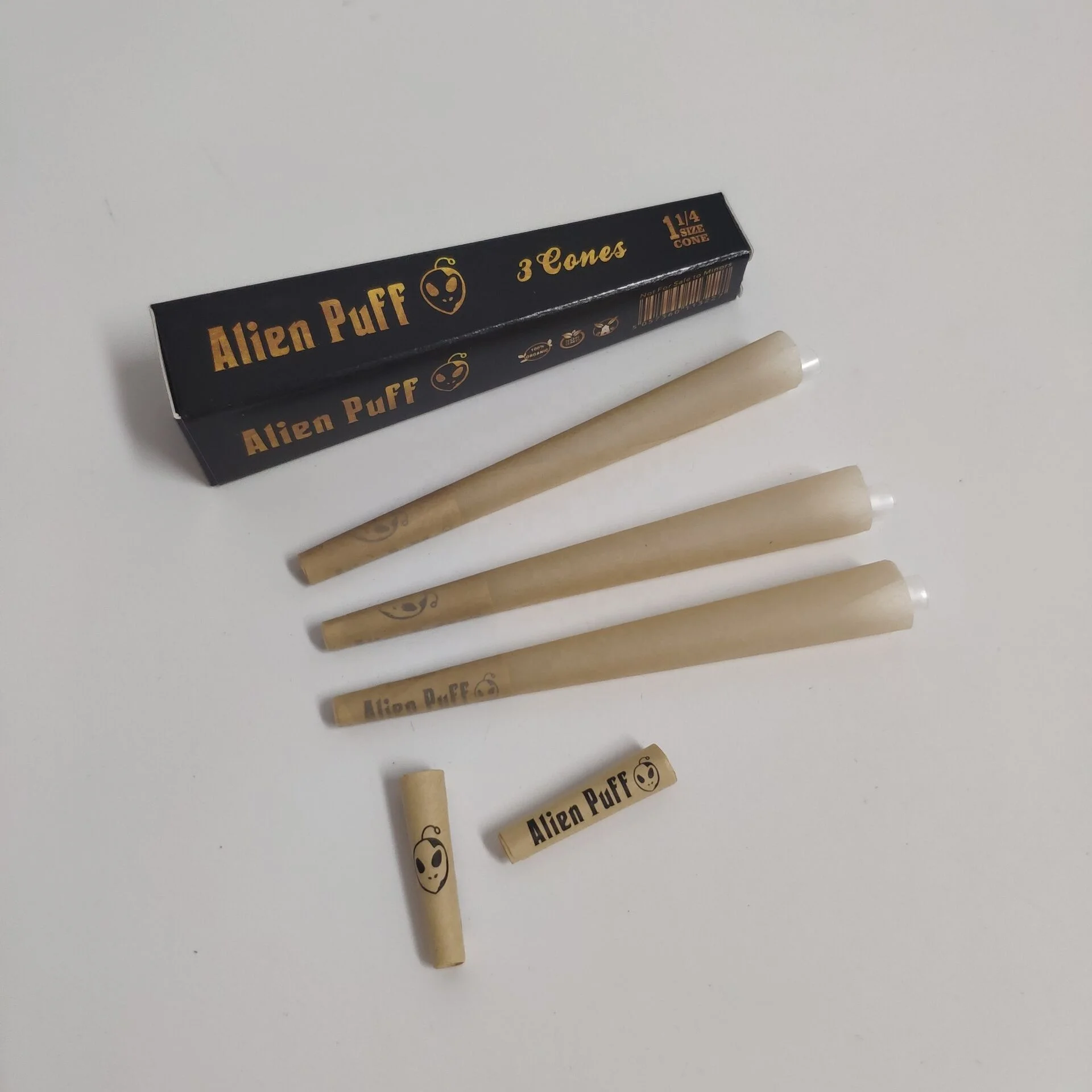 
Pre rolled CONE filter tips Personalized unbleached hemp smoking Rolling paper cones  (62241885980)