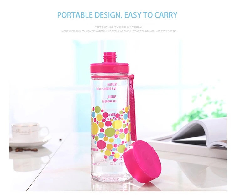 2019 Amazon Hot Selling Tritan Plastic Cup Outdoor Sports Cup Custom Single Layer Plastic Cup