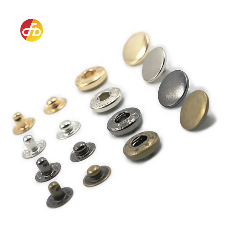 

Spring Snap Heavy Duty Button Snap Fasteners Round Press Brass 65 Metal Jacket Metal Snaps