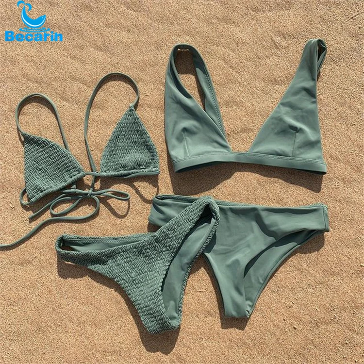 

Womens 2022 Sexy Brazilian Bikini Set Seamless Beach Swimwear Swimsuit Bathing Suits, Choose from our swatch, or dye based on pantone number