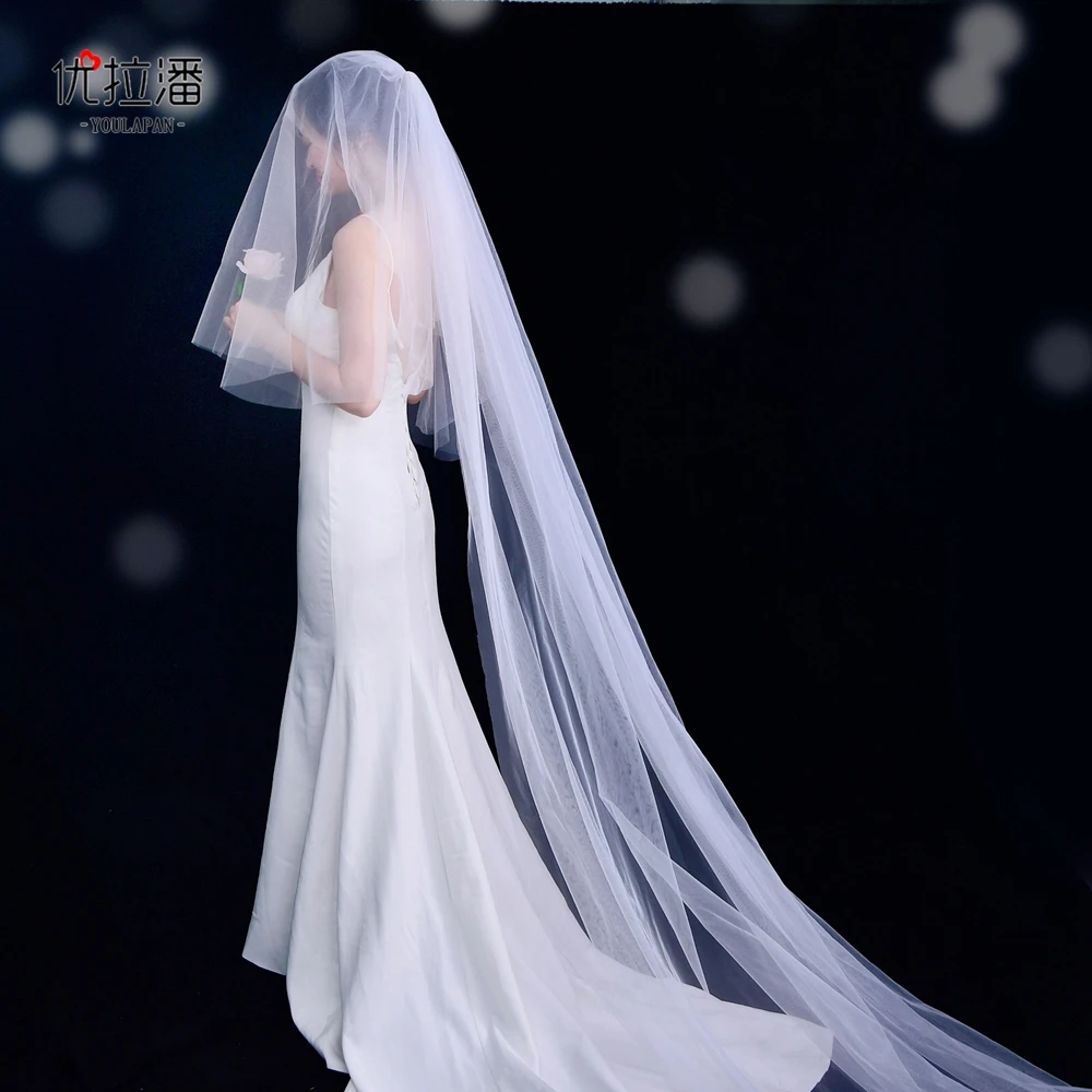 

YouLaPan V27 Vintage Classic Design Bridal Veils , Newly Three Layer Veil for Wedding Dress Accessories, White/ivory