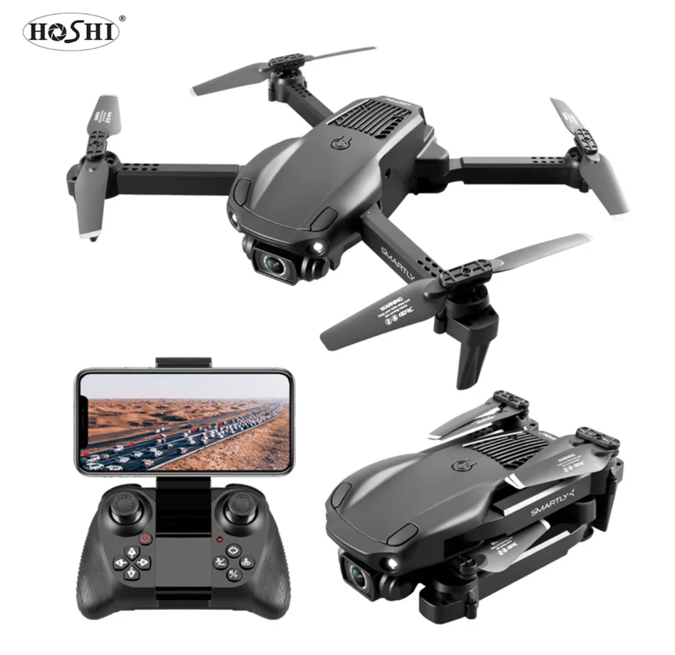 

HOSHI 4DRC V22 Drone HD 6K/1080P Double Camera Three-Sided Obstacle Avoidance Drone HD Aerial Photography Quadcopter Toy Gift, Black