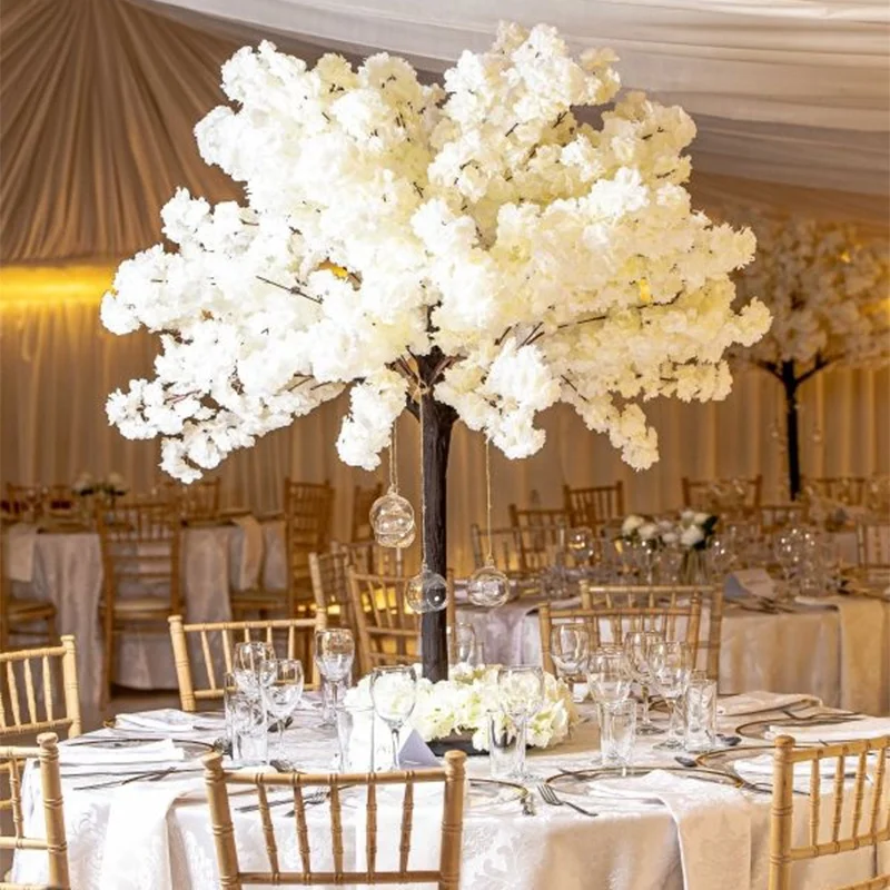 

SN-L008 150cm 5feet Thickness Hanging Latest wedding table centerpieces artificial cherry blossom tree