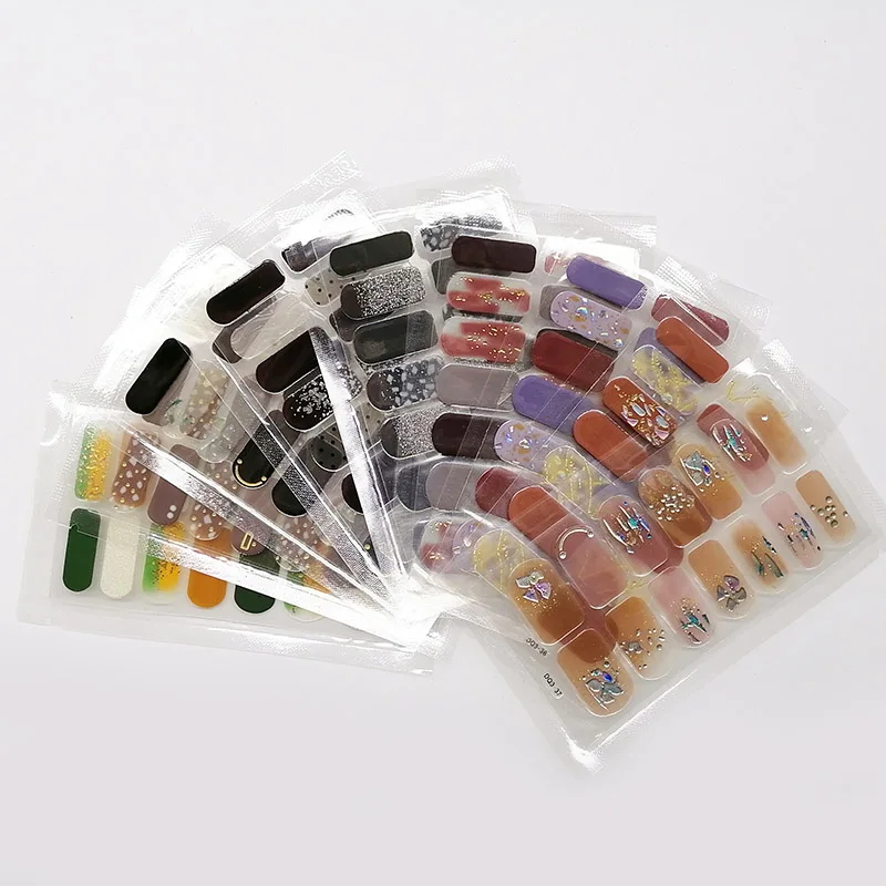 

Wholesale Dropshipping 14 Stickers 55 Color Options Street Gel Polish Nail Polish strips