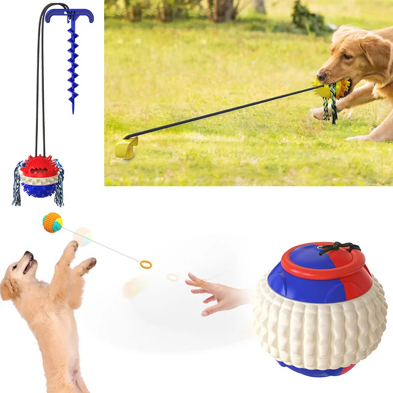 

Custom New Eco Friendly Interactive Birthday Tough Rubber Rope Indestructible Tpr Ball Dog Toy For Pet