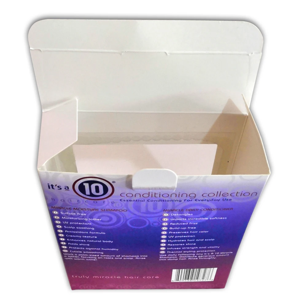 高品质的定制洗发水和护发素包装盒与窗口设计