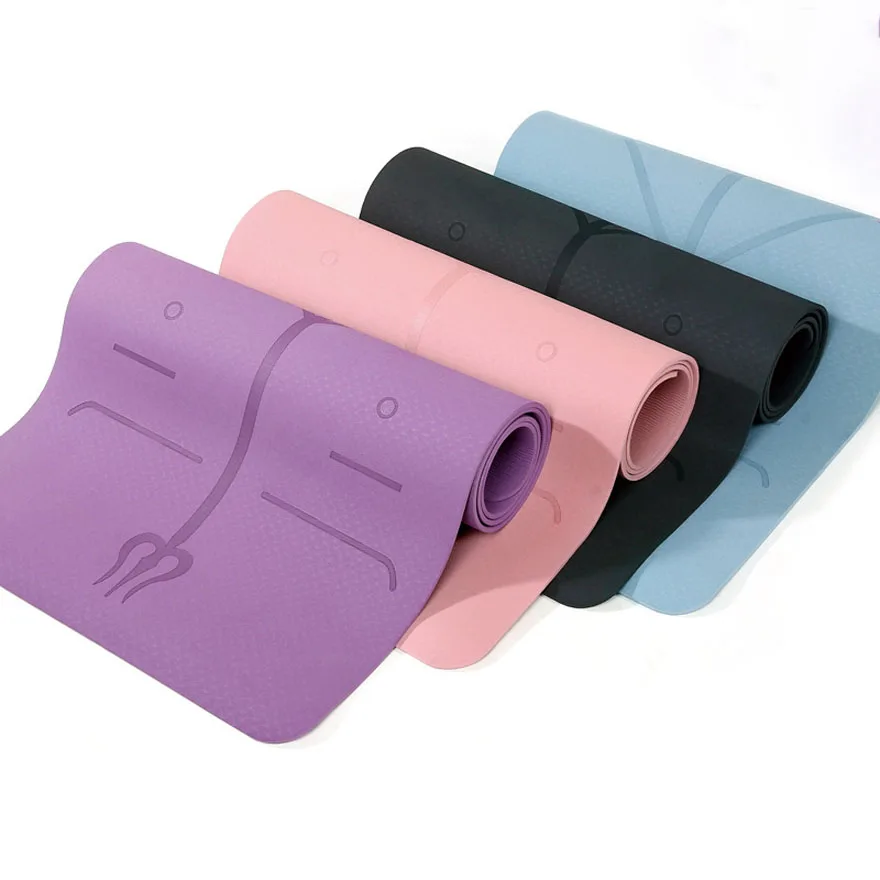 

Yoga Mat Eco Friendly Durable Comfortable Anti Tear TPE Cheap Cork Yoga Mat Soft Custom Technic OEM, Customized color