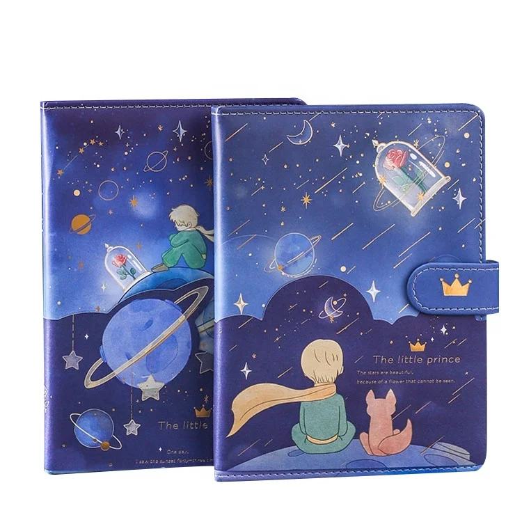 

Simple Ins Style Little Prince Hand Ledger Book Magnetic Buckle Notebook Art Exquisite Cute Girl Heart Notepads