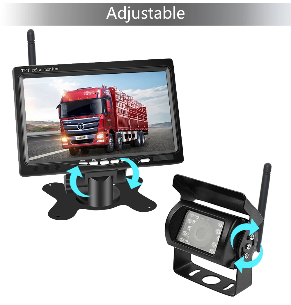 2.4ghz Car Vehicle Cctv Monitoring 720p Hd Video Back Up Rear View