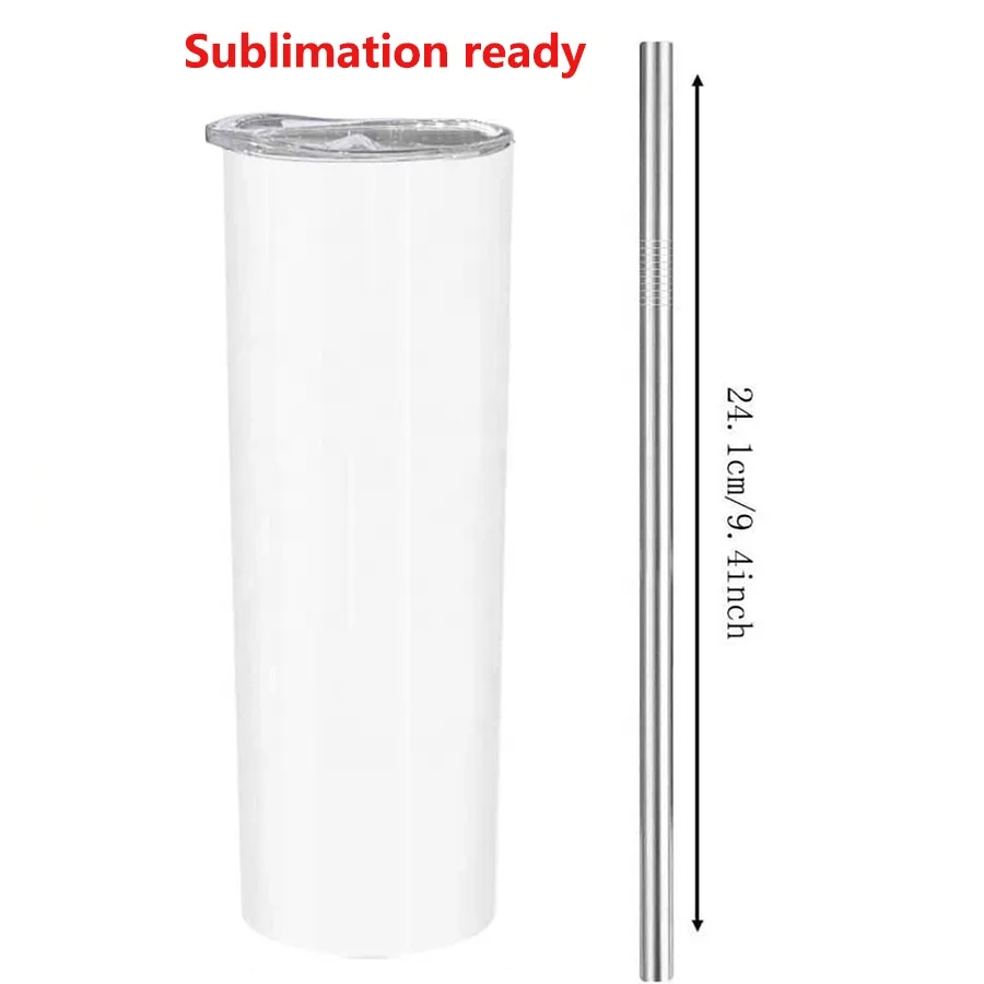 

most popular products sublimation blanks mug 20 oz stainless steel insulated double wall tumbler with straw
