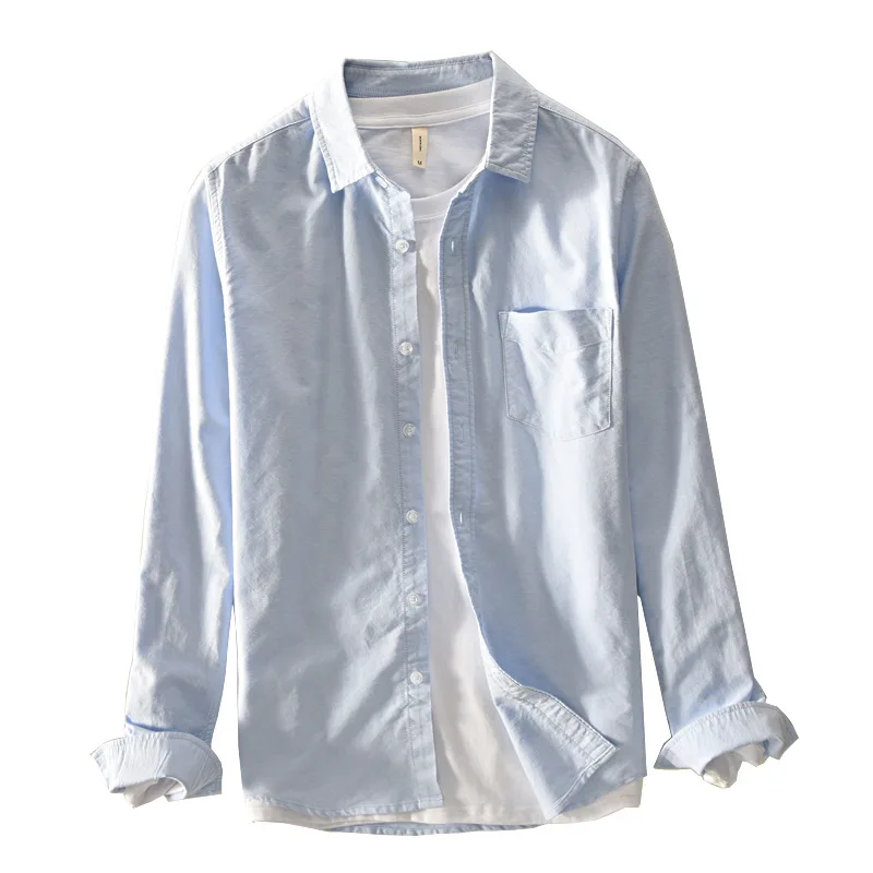 

men's custom oxford shirt mens plain long sleeve shirt with pocket