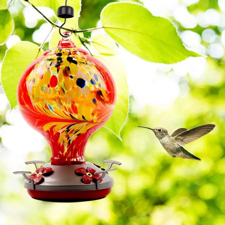 

Bird Feeder Hummingbird Feeder Glass Flower Hummingbird Water Dispenser