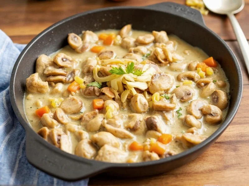 Easy Chicken Mushroom Casserole with Cream of Mushroom Soup