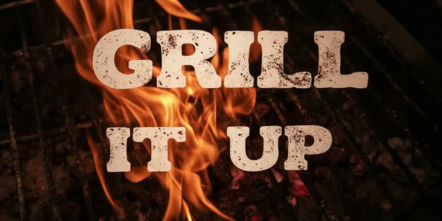 Colorful vegetable skewers on a hot grill