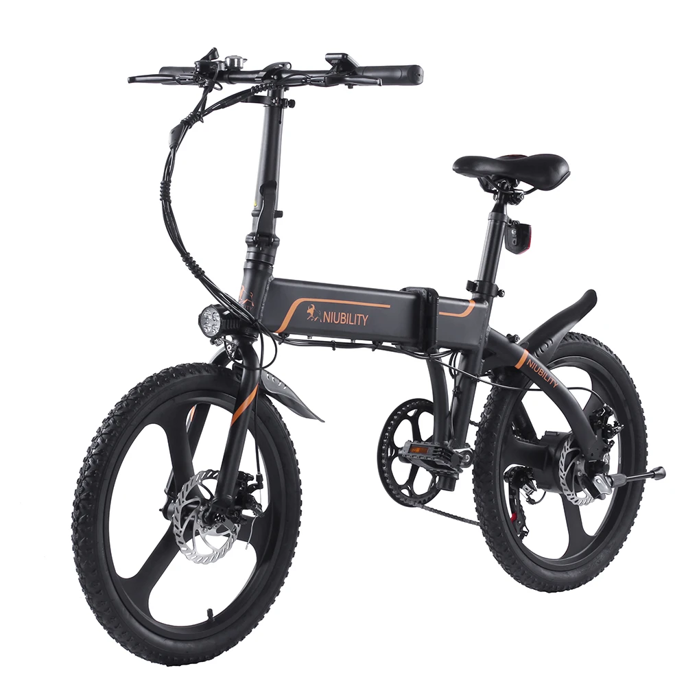 

PL Warehouse NIUBILITY B20 foldable urban leisure electric bicycle 350W rear motor max speed 25km/h recharge mileage 40-50km