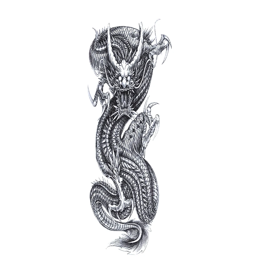 

Eagle Arabic Cervical Full Back Cover Mendhi Tribal Gold Luminous Tatoo Paper Tribal Permanent Tattoo Sticker For Men, Customized