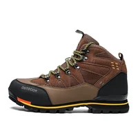 

In Stock Suede PU Leather Anti Slip Waterproof Wearable Outdoor Safety Work Boot Hiking Shoes For Men