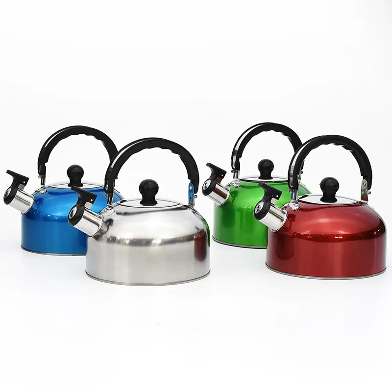 

Custom logo stove top water teapot outdoor camping stainless steel whistling kettle, Colors