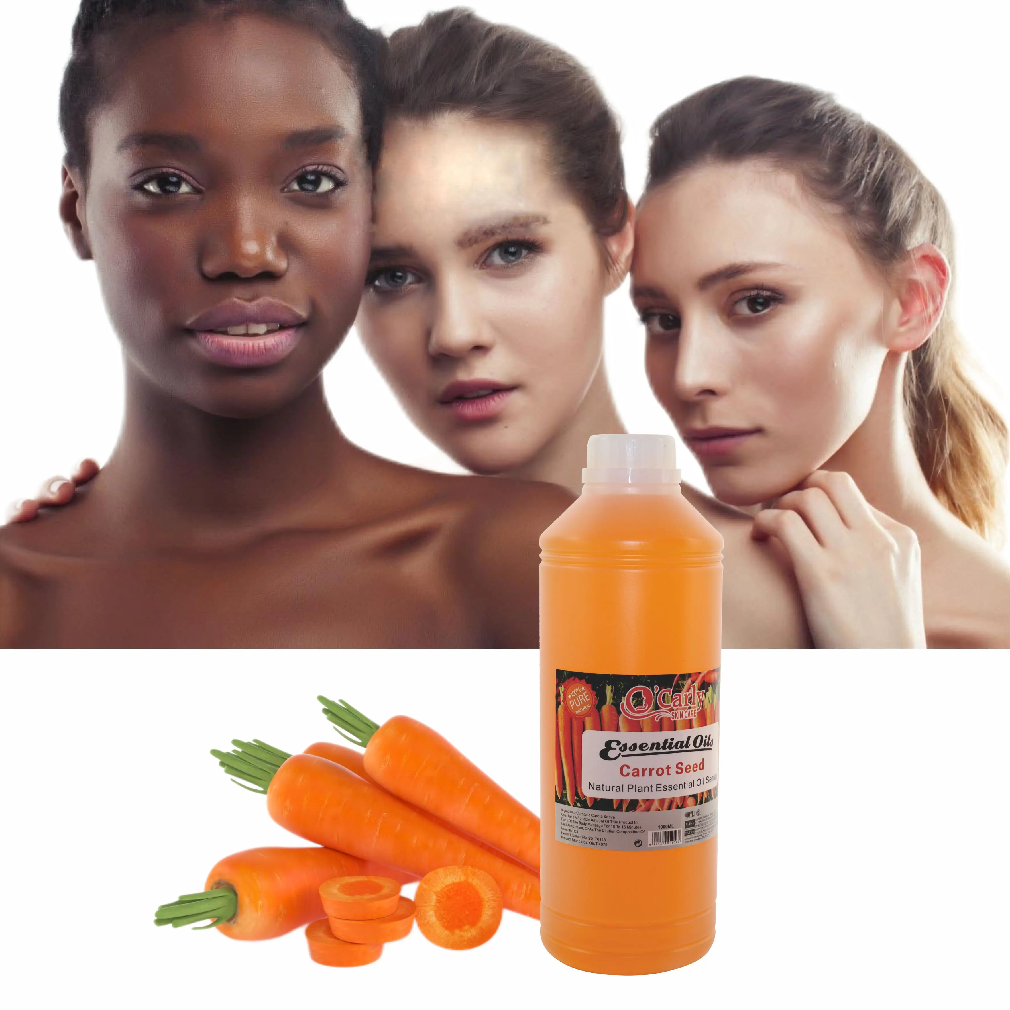 

Private Label Organic Carrot Oil Whitening Firming Freckle Vitamin C Oil For Skin Beauty Sesame Oil