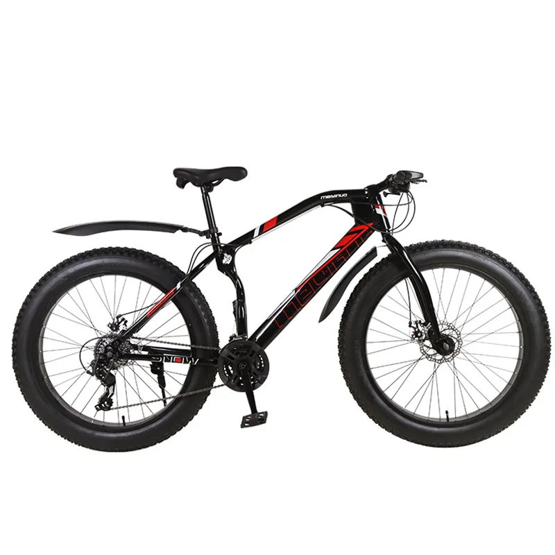 

China Factory Wholesale Price Fat Tire Full Suspension Bicycle Snow bicicleta Sepeda Fashion Mtb Steel Mountain Bike Cycle