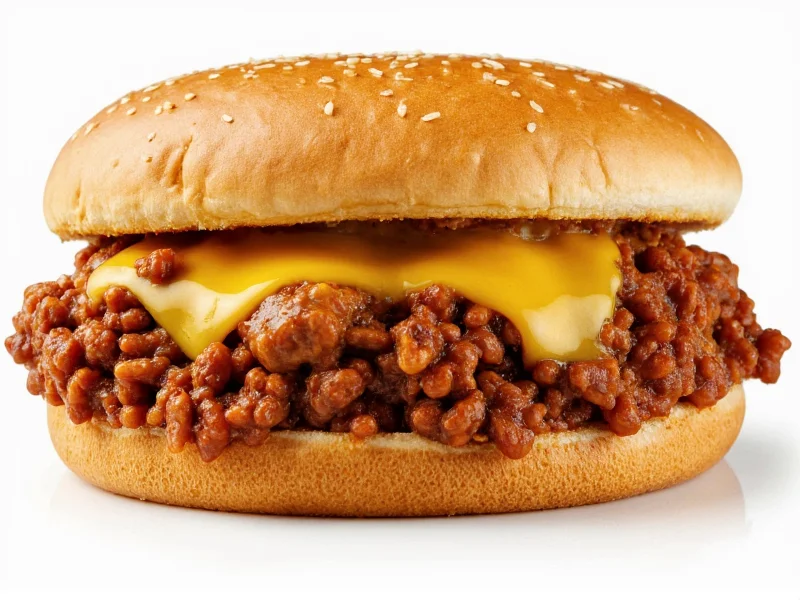 Smoked sloppy joes with melted pepper jack cheese