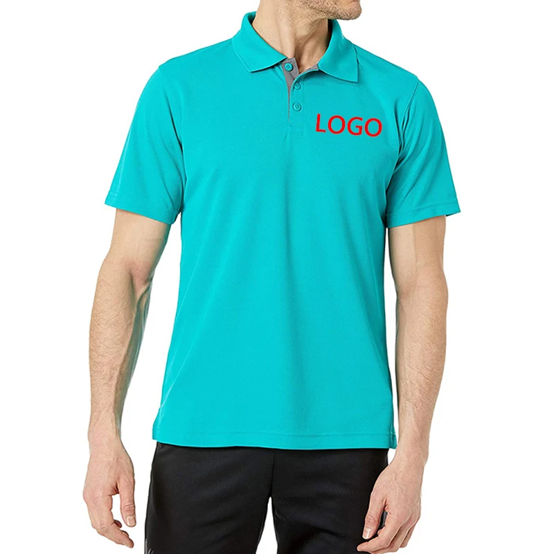 

sublimation custom logo Personalized polo shirt high quality mens custom embroidered or print logo t shirt polo factory polo t s, Customized color