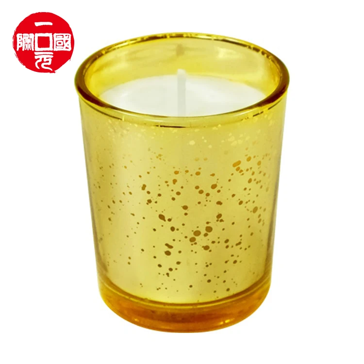 

One dollar classic glass Gem crystal healing soy wax scented candle luxury glass jar with packaging