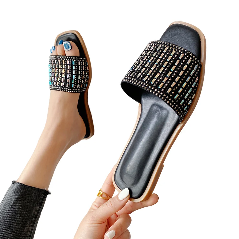 

2021 Cheap Women's Womens Trendy New Style Flat Sandals And Slippers For Ladies