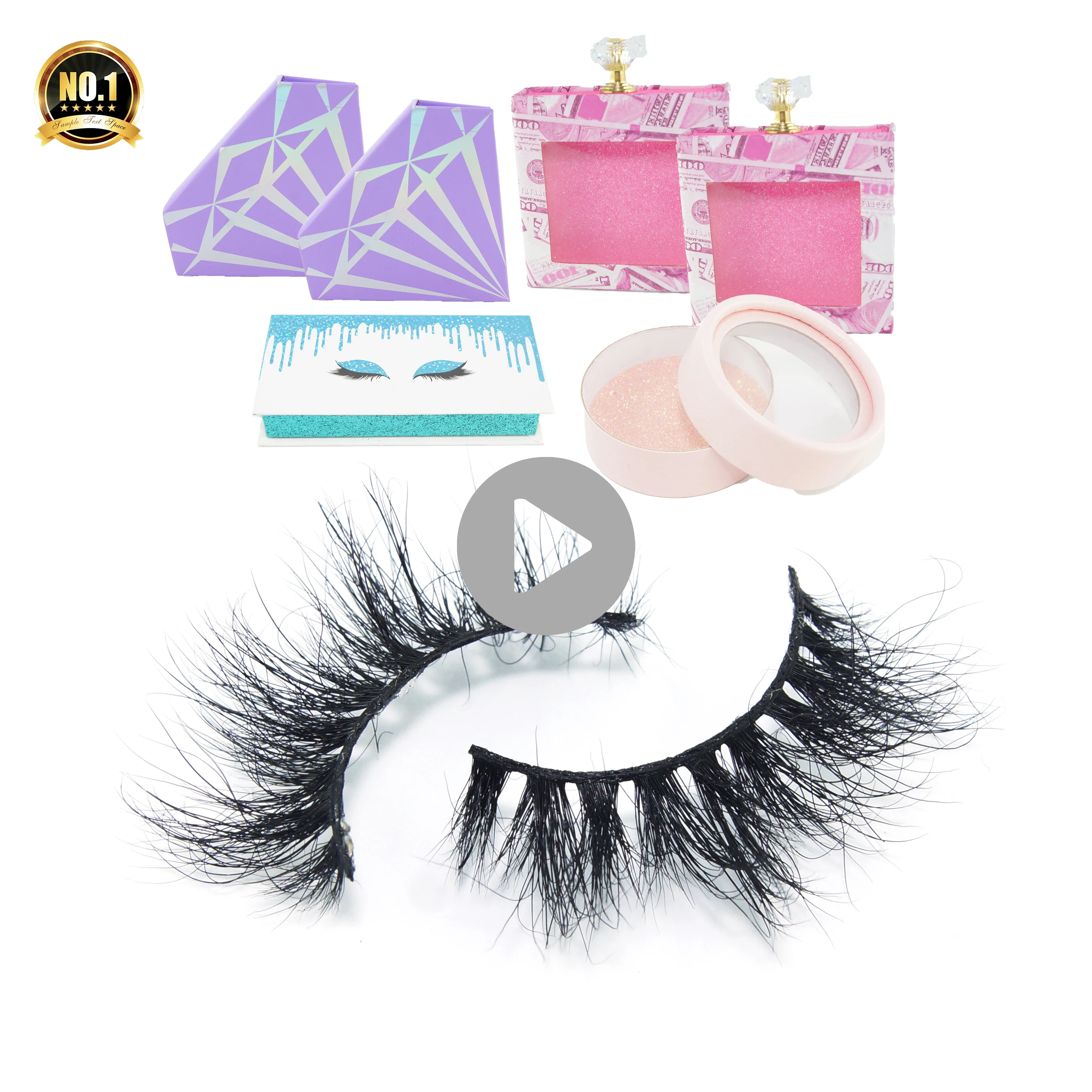 

wholesale full strip lashes money box dramatic fluffy mink eyelash packaging eyelashes vendor 3d mink eyelashes extension, Black